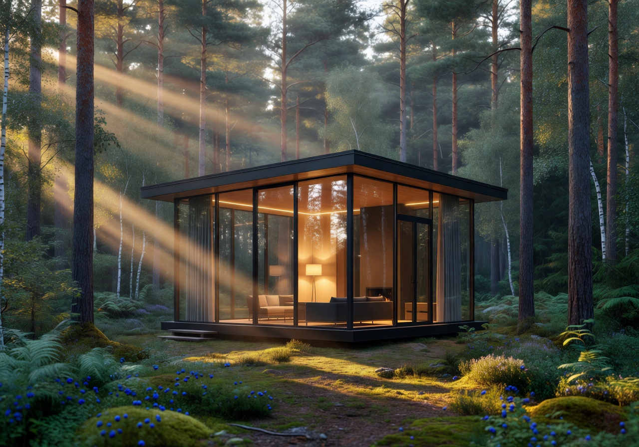 Baltic Forest Retreat glass cabin